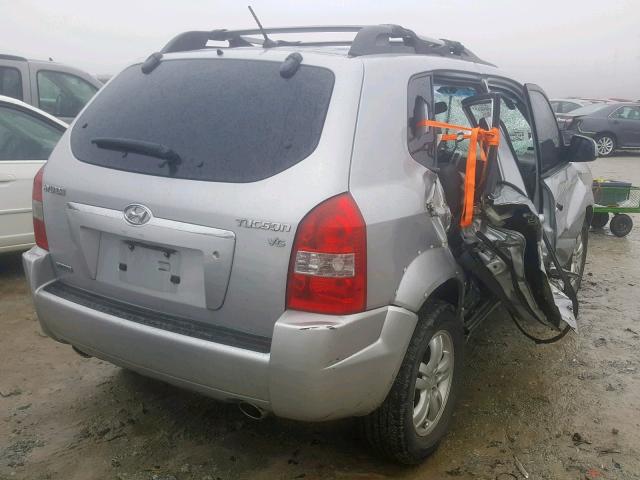 KM8JN12D47U619078 - 2007 HYUNDAI TUCSON SE SILVER photo 4