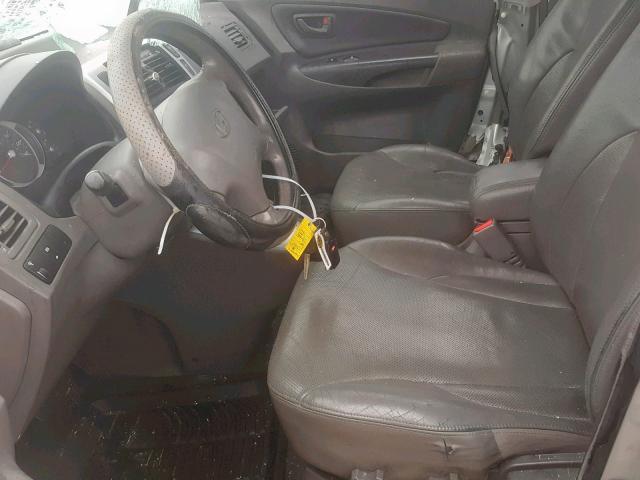 KM8JN12D47U619078 - 2007 HYUNDAI TUCSON SE SILVER photo 5