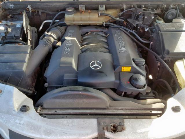 4JGAB72E61A231752 - 2001 MERCEDES-BENZ ML 430 SILVER photo 7