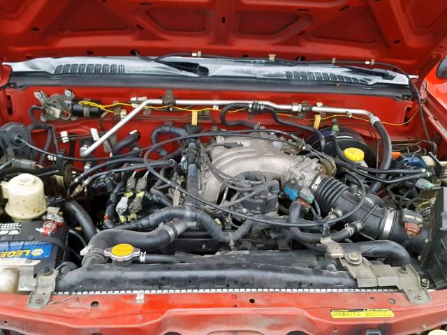 5N1ED28TXYC556990 - 2000 NISSAN XTERRA RED photo 7