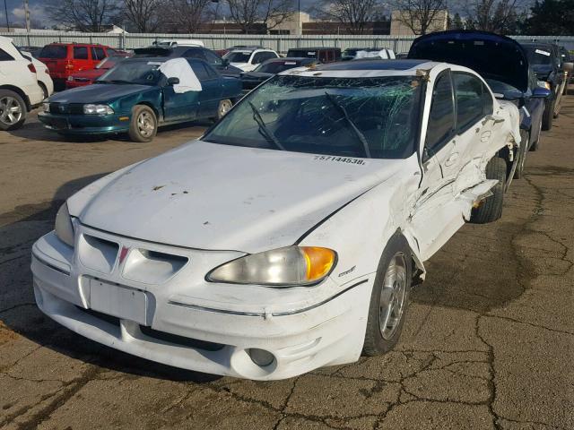 1G2NW52E51C196211 - 2001 PONTIAC GRAND AM G WHITE photo 2