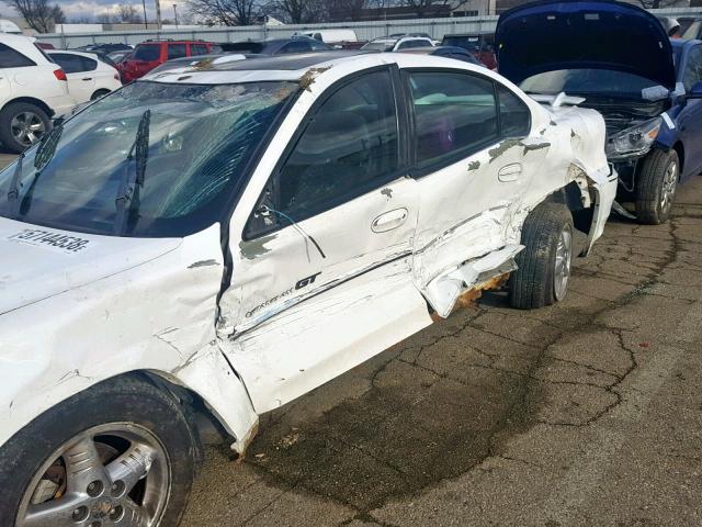 1G2NW52E51C196211 - 2001 PONTIAC GRAND AM G WHITE photo 9