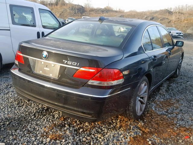 WBAHL83528DT14413 - 2008 BMW 750I BLACK photo 4