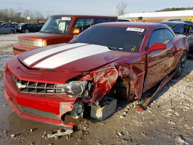 2G1FJ1EJ3C9205426 - 2012 CHEVROLET CAMARO SS BURGUNDY photo 2