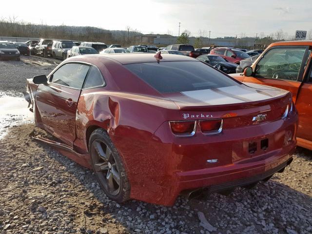 2G1FJ1EJ3C9205426 - 2012 CHEVROLET CAMARO SS BURGUNDY photo 3