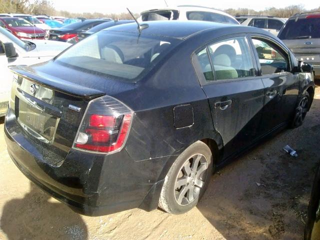 3N1AB6AP9CL749614 - 2012 NISSAN SENTRA 2.0 BLACK photo 4