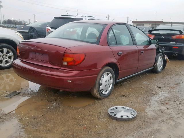 1G8ZH52811Z221971 - 2001 SATURN SL1 MAROON photo 4