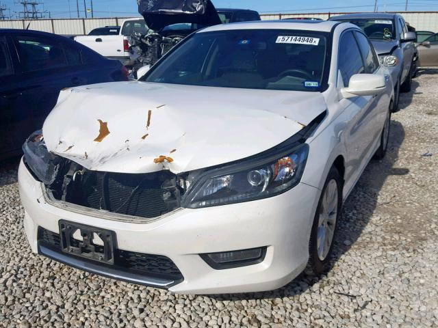 1HGCR2F87FA245782 - 2015 HONDA ACCORD EXL WHITE photo 2