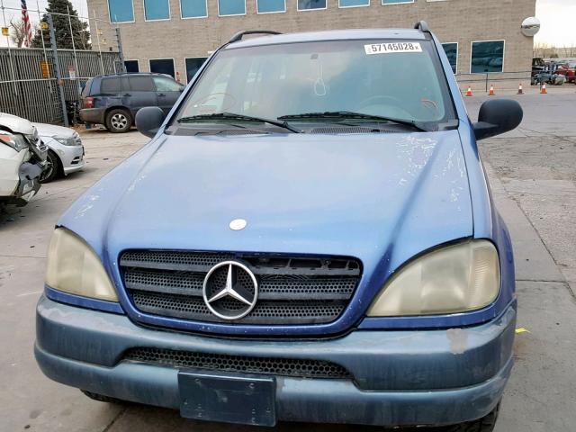 4JGAB54E0WA005862 - 1998 MERCEDES-BENZ ML 320 BLUE photo 9