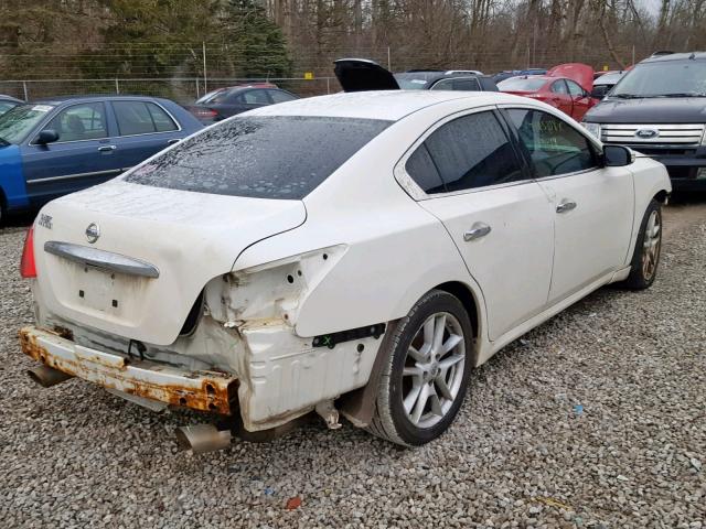 1N4AA51E79C858091 - 2009 NISSAN MAXIMA S WHITE photo 4