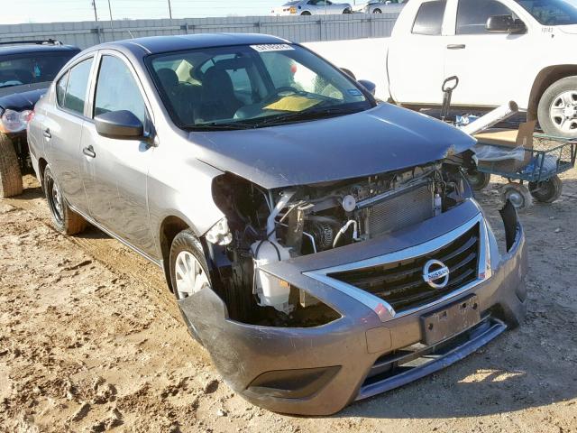 3N1CN7APXHL853106 - 2017 NISSAN VERSA S GRAY photo 1