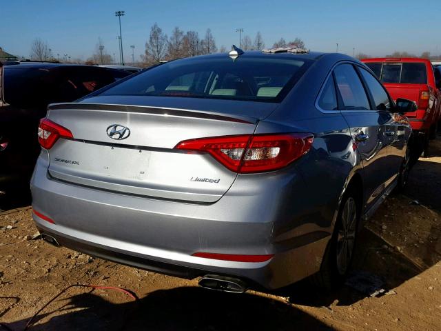 5NPE34AF1HH479440 - 2017 HYUNDAI SONATA SPO SILVER photo 4