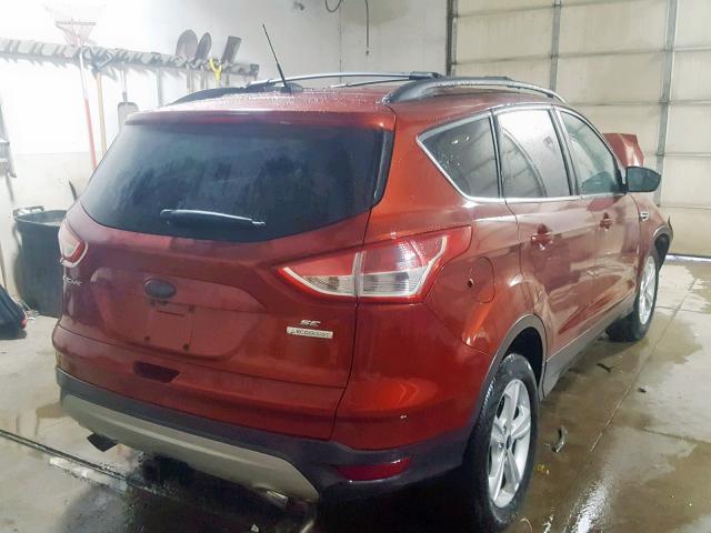 1FMCU0G99EUD29930 - 2014 FORD ESCAPE SE ORANGE photo 4