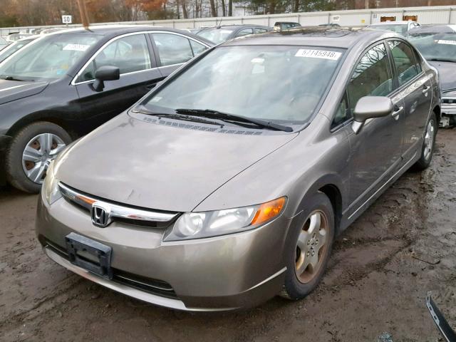 2HGFA16998H332210 - 2008 HONDA CIVIC EXL BROWN photo 2