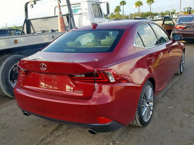 JTHBF1D22E5010398 - 2014 LEXUS IS 250 RED photo 4