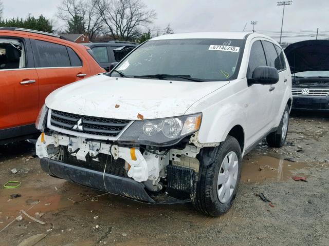 JA4MS31X67Z005549 - 2007 MITSUBISHI OUTLANDER WHITE photo 2