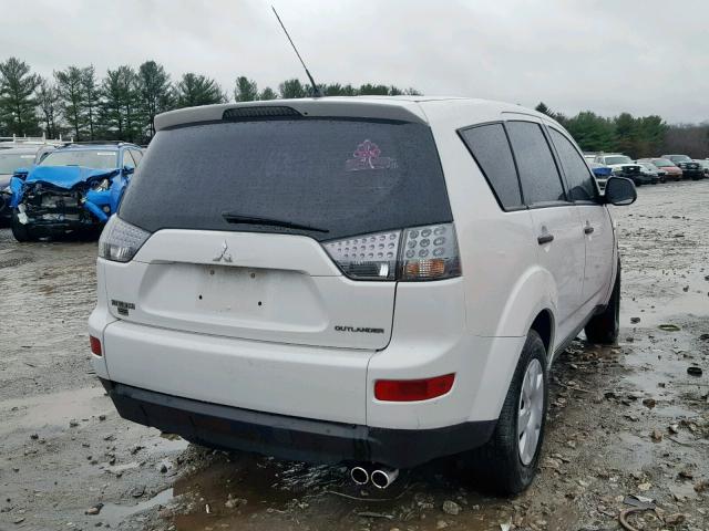 JA4MS31X67Z005549 - 2007 MITSUBISHI OUTLANDER WHITE photo 4