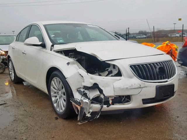 2G4GS5EV7C9212930 - 2012 BUICK REGAL PREM WHITE photo 1