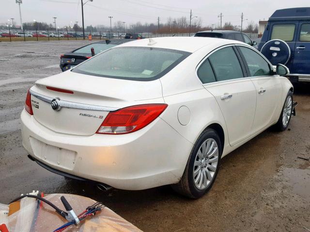 2G4GS5EV7C9212930 - 2012 BUICK REGAL PREM WHITE photo 4