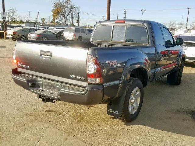 5TEUU4ENXAZ727035 - 2010 TOYOTA TACOMA ACC ნაცრისფერი ფოტო 4