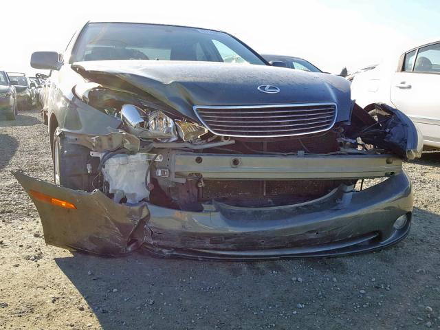 JTHBA30G255086697 - 2005 LEXUS ES 330 GREEN photo 9