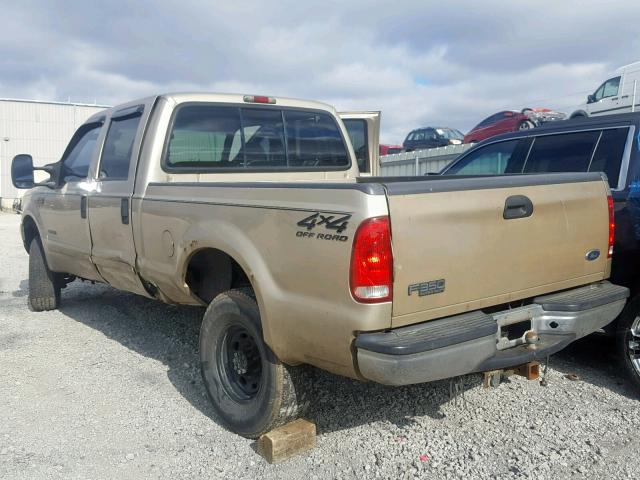 1FTSW31F81ED11112 - 2001 FORD F350 SRW S BEIGE photo 3