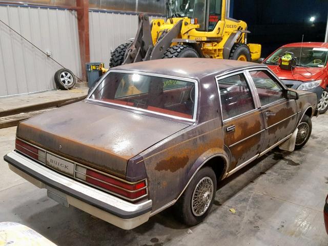 1G4XC69R7FW452619 - 1985 BUICK SKYLARK X- MAROON photo 4