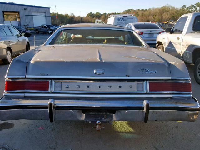 8Z65A582410 - 1978 MERCURY GRMARQUIS BROWN photo 9