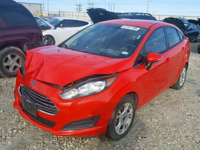 3FADP4BJ7FM110601 - 2015 FORD FIESTA SE RED photo 2