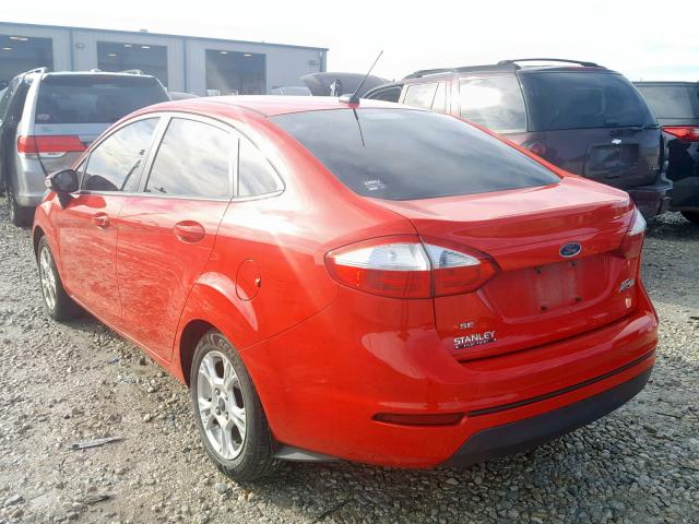 3FADP4BJ7FM110601 - 2015 FORD FIESTA SE RED photo 3