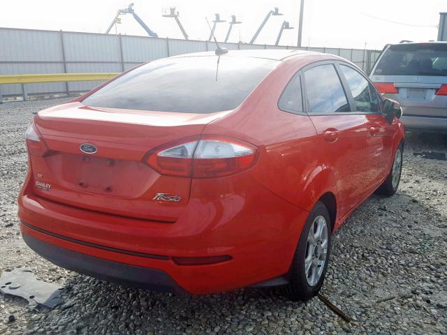 3FADP4BJ7FM110601 - 2015 FORD FIESTA SE RED photo 4