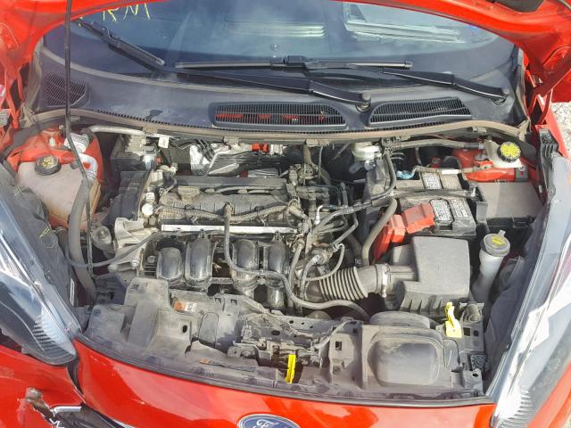 3FADP4BJ7FM110601 - 2015 FORD FIESTA SE RED photo 7