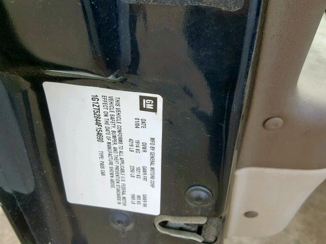 1G1ZT52844F154690 - 2004 CHEVROLET MALIBU LS 蓝色 照片 10