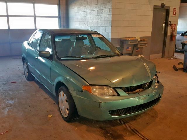 JM1BJ225121588515 - 2002 MAZDA PROTEGE DX GREEN photo 1