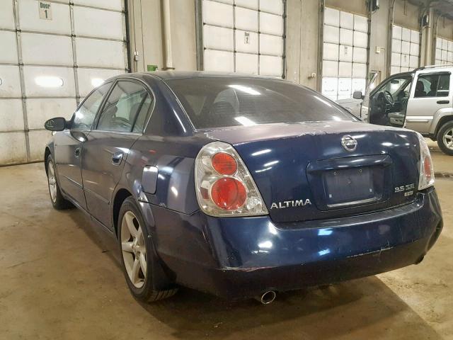 1N4BL11E35C242759 - 2005 NISSAN ALTIMA SE BLUE photo 3