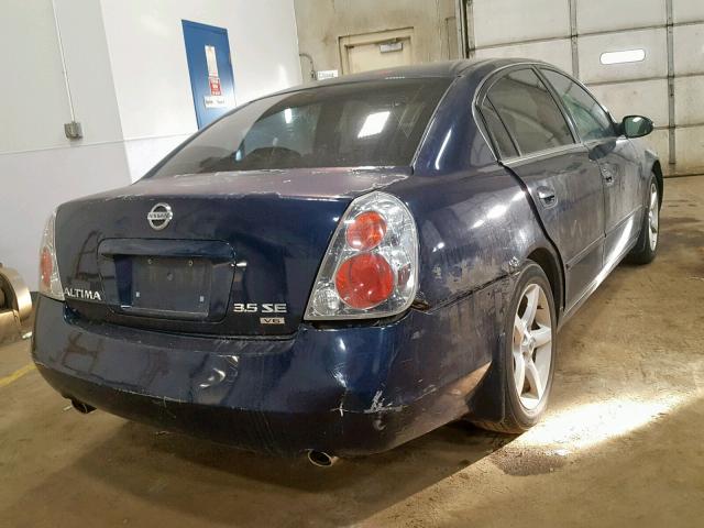 1N4BL11E35C242759 - 2005 NISSAN ALTIMA SE BLUE photo 4