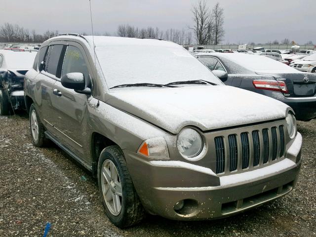 1J8FF47W78D569998 - 2008 JEEP COMPASS SP TAN photo 1