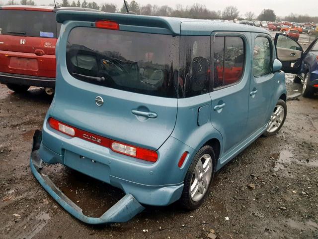 JN8AZ28R19T105428 - 2009 NISSAN CUBE BASE BLUE photo 4