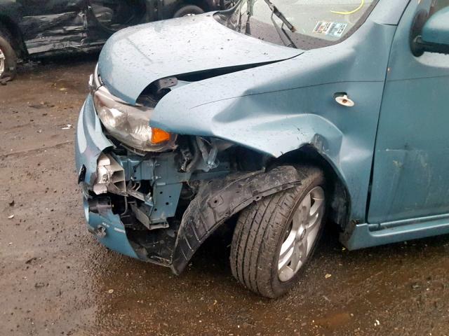 JN8AZ28R19T105428 - 2009 NISSAN CUBE BASE BLUE photo 9