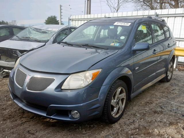 5Y2SL65857Z410252 - 2007 PONTIAC VIBE BLUE photo 2