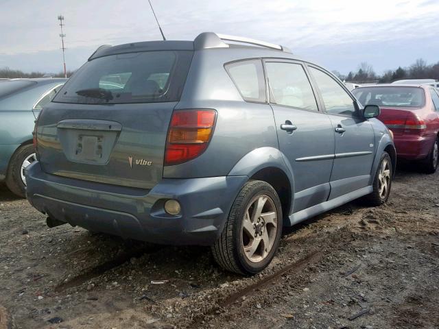 5Y2SL65857Z410252 - 2007 PONTIAC VIBE BLUE photo 4