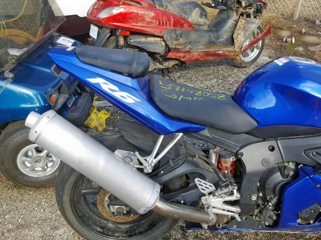 JYARJ06E44A016348 - 2004 YAMAHA YZFR6 L BLUE photo 6