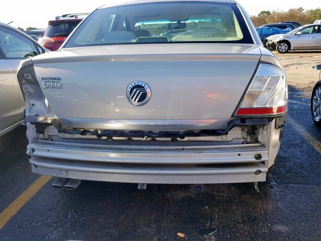 1MEHM40WX9G629075 - 2009 MERCURY SABLE GRAY photo 9