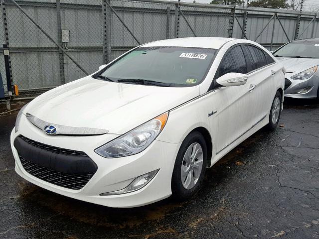 KMHEC4A4XDA071367 - 2013 HYUNDAI SONATA HYB WHITE photo 2