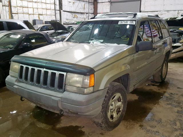 1J4GZ58Y0VC746380 - 1997 JEEP GRAND CHER SILVER photo 2