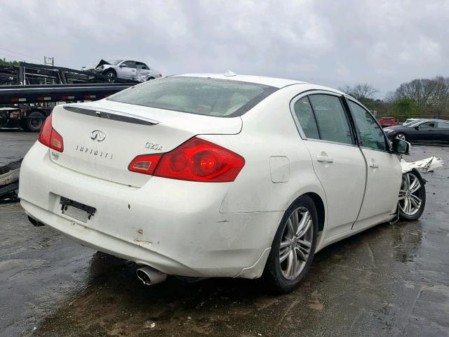 JN1DV6AR4BM651648 - 2011 INFINITI G25 WHITE photo 4