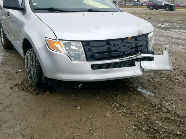 2FMDK3GC8ABA37385 - 2010 FORD EDGE SE SILVER photo 9