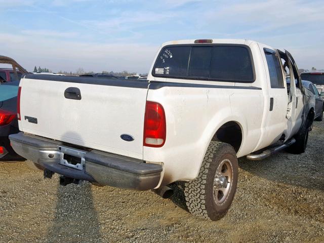 1FTSW31P84ED63255 - 2004 FORD F350 SRW S WHITE photo 4