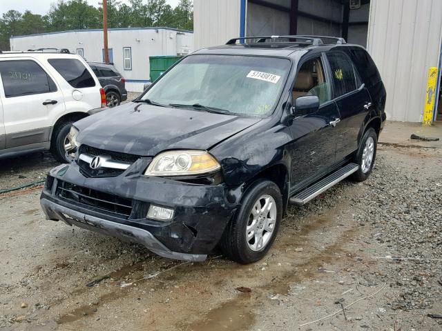 2HNYD18606H518792 - 2006 ACURA MDX TOURIN BLACK photo 2