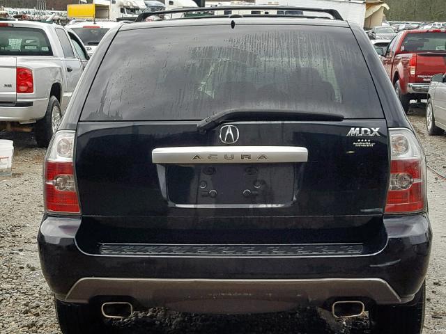 2HNYD18606H518792 - 2006 ACURA MDX TOURIN BLACK photo 9